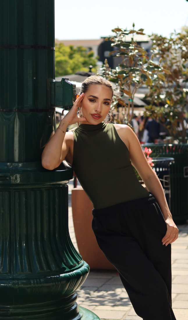 Body Doble Faz - Verde/Negro