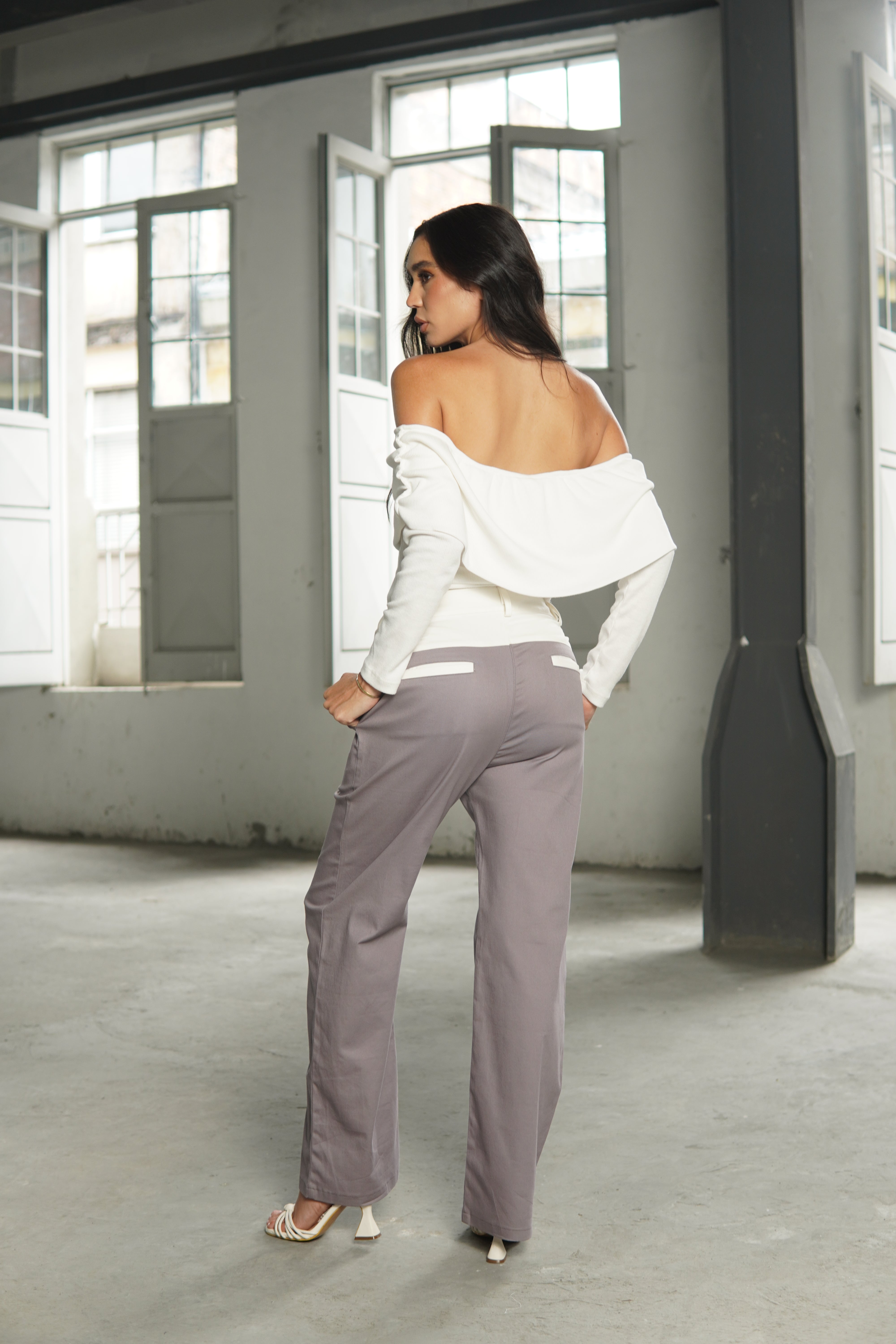 Pantalon Agatha Gris