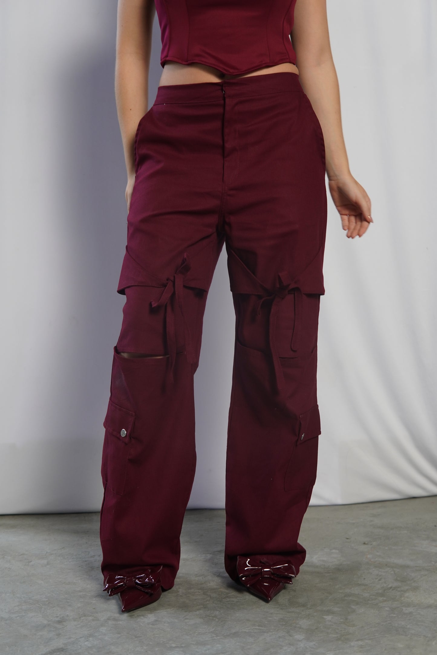 Pantalon Macarena Vino Tinto