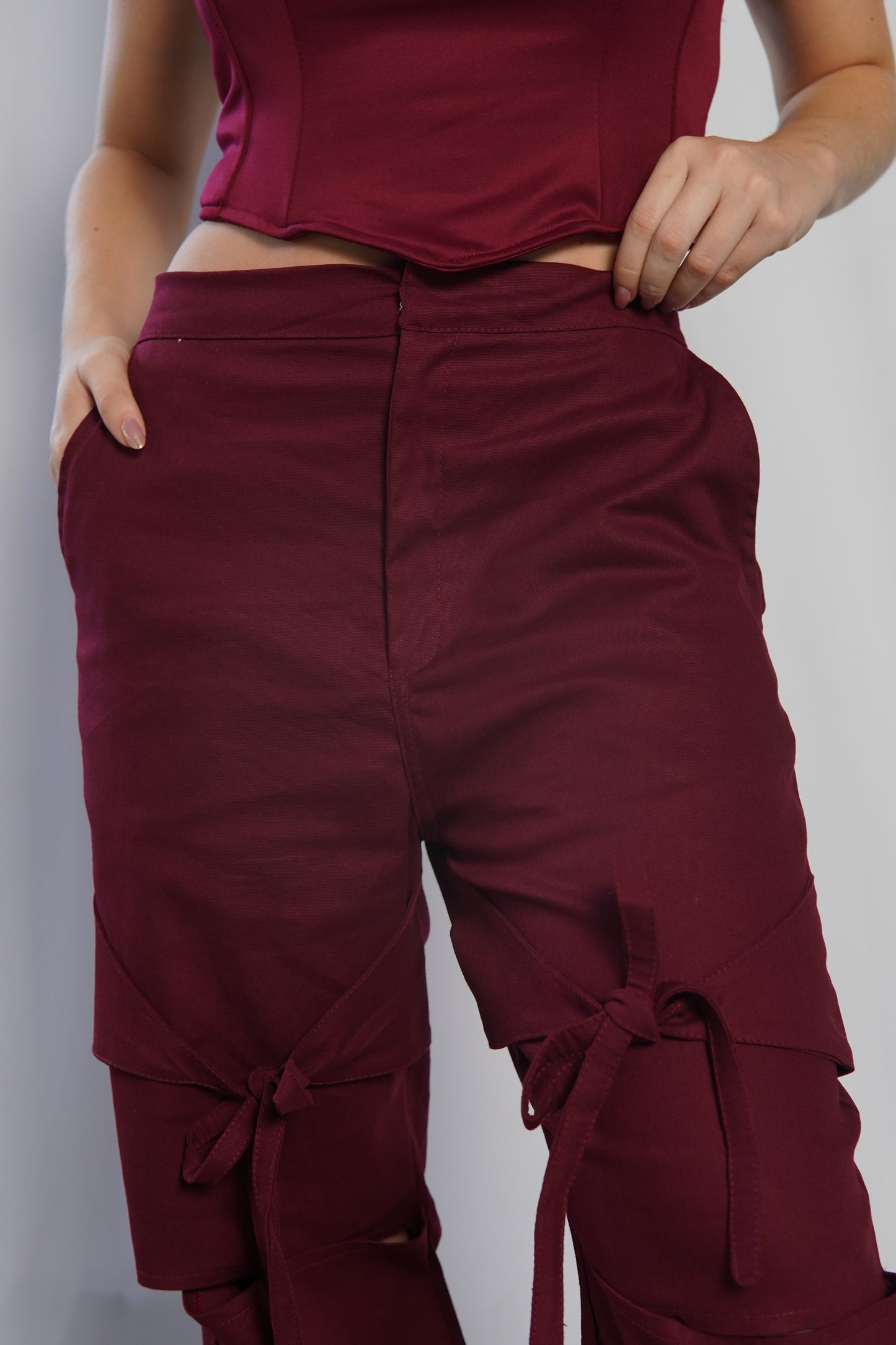 Pantalon Macarena Vino Tinto