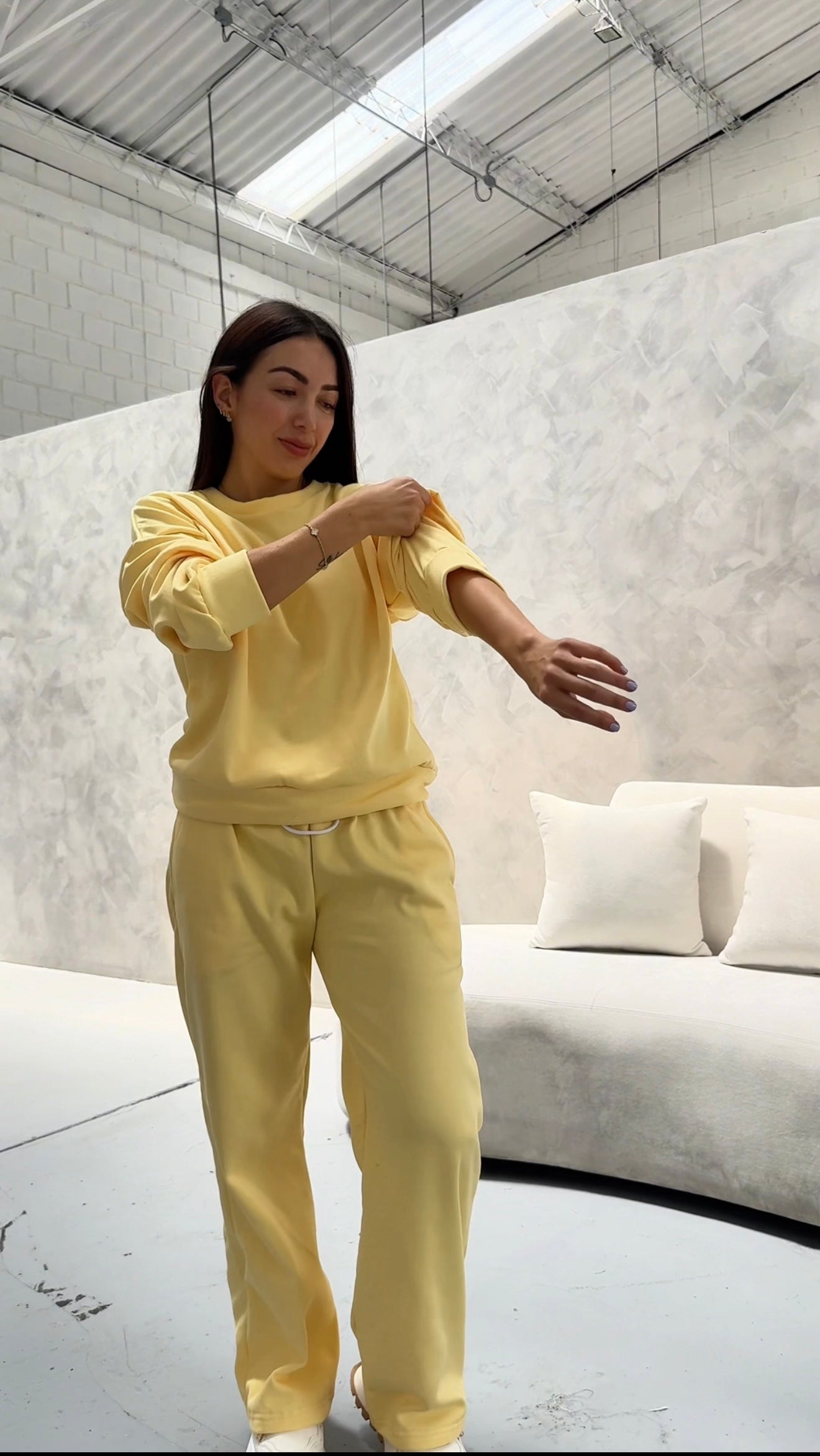 Comfy Bota Recta Amarillo