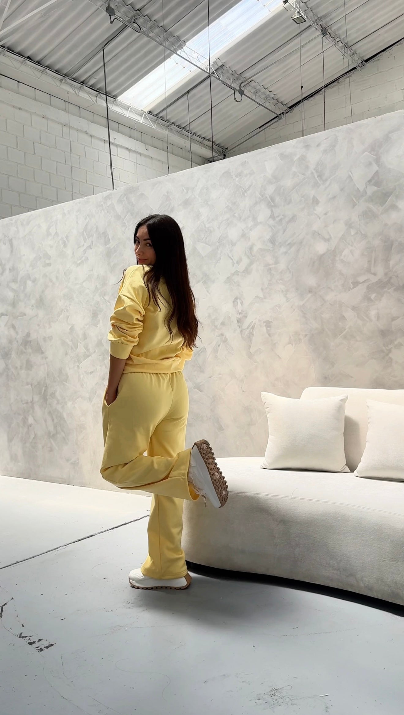 Comfy Bota Recta Amarillo