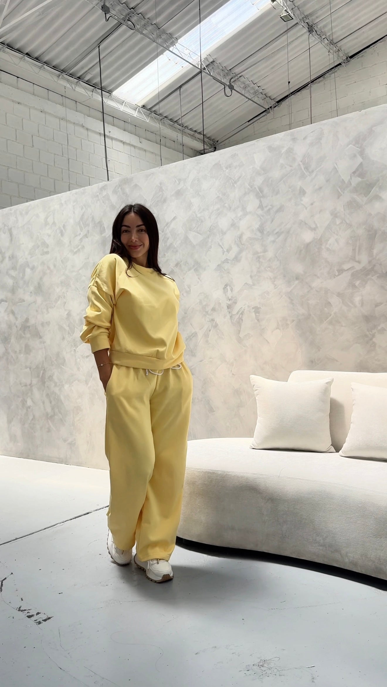 Comfy Bota Recta Amarillo