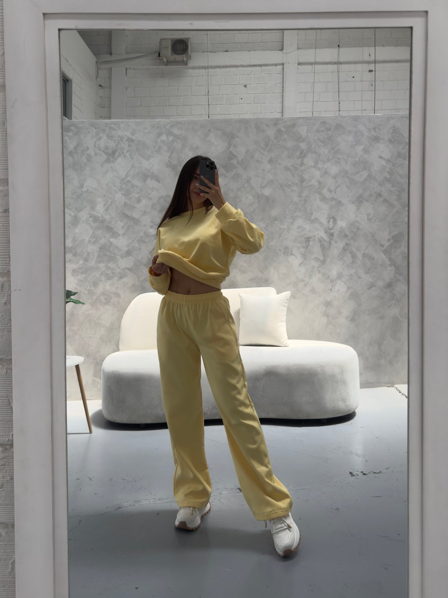 Comfy Bota Recta Amarillo