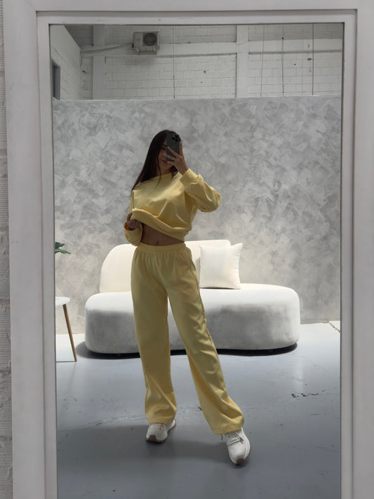 Comfy Bota Recta Amarillo